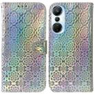 For Infinix Hot 20s Colorful Magnetic Buckle Leather Phone Case(Silver) - 1