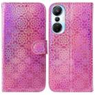 For Infinix Hot 20s Colorful Magnetic Buckle Leather Phone Case(Pink) - 1