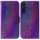 For Tecno Pova Neo 2 Colorful Magnetic Buckle Leather Phone Case(Purple) - 1