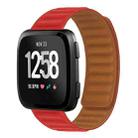 For Fitbit Versa 4 / 3 / Sense 2 20mm Silicone Magnetic Watch Band(Red) - 1