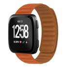 For Fitbit Versa 4 / 3 / Sense 2 20mm Silicone Magnetic Watch Band(Orange Red) - 1