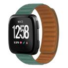 For Fitbit Versa 4 / 3 / Sense 2 20mm Silicone Magnetic Watch Band(Pine Needle Green) - 1