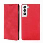 For Samsung Galaxy S23 5G Skin Feel Magnetic Horizontal Flip Leather Phone Case(Red) - 1