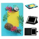 For 10 inch Tablet PC Universal Coloured Drawing Pattern Horizontal Flip Leather Case with Holder & Card Slot(Pineapple) - 1