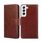 For Samsung Galaxy S23+ 5G Crystal Texture Leather Phone Case(Brown) - 1