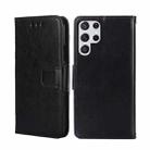 For Samsung Galaxy S23 Ultra 5G Crystal Texture Leather Phone Case(Black) - 1