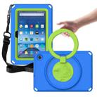 For Amazon Kindle Fire HD7 2022 EVA + PC Shockproof Tablet Case with Waterproof Frame(Blue) - 1