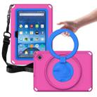 For Amazon Kindle Fire HD7 2022 EVA + PC Shockproof Tablet Case with Waterproof Frame(Rose Red) - 1