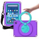 For Amazon Kindle Fire HD7 2022 EVA + PC Shockproof Tablet Case with Waterproof Frame(Purple) - 1