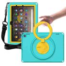 For Amazon Kindle Fire HD10 2021 EVA + PC Shockproof Tablet Case with Waterproof Frame(Glacier Green) - 1