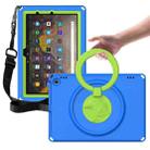 For Amazon Kindle Fire HD10 2021 EVA + PC Shockproof Tablet Case with Waterproof Frame(Blue) - 1