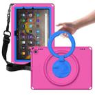 For Amazon Kindle Fire HD10 2021 EVA + PC Shockproof Tablet Case with Waterproof Frame(Rose Red) - 1