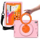 For iPad 5 / 7 / 6 / 8 / 9 EVA + PC Shockproof Tablet Case with Waterproof Frame(Pink) - 1