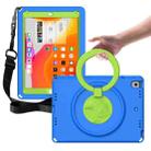 For iPad 5 / 7 / 6 / 8 / 9 EVA + PC Shockproof Tablet Case with Waterproof Frame(Blue) - 1