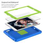 For iPad 5 / 7 / 6 / 8 / 9 EVA + PC Shockproof Tablet Case with Waterproof Frame(Blue) - 3