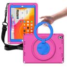 For iPad 5 / 7 / 6 / 8 / 9 EVA + PC Shockproof Tablet Case with Waterproof Frame(Rose Red) - 1