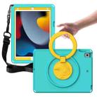For iPad Pro 10.5 2019/2017 / 10.2 2021/2019 EVA + PC Shockproof Tablet Case with Waterproof Frame(Glacier Green) - 1