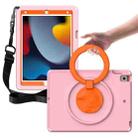 For iPad Pro 10.5 2019/2017 / 10.2 2021/2019 EVA + PC Shockproof Tablet Case with Waterproof Frame(Pink) - 1