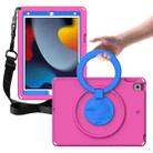 For iPad Pro 10.5 2019/2017 / 10.2 2021/2019 EVA + PC Shockproof Tablet Case with Waterproof Frame(Rose Red) - 1