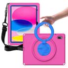 For iPad 10th Gen 10.9 2022 EVA + PC Shockproof Tablet Case with Waterproof Frame(Rose Red) - 1