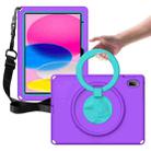 For iPad 10th Gen 10.9 2022 EVA + PC Shockproof Tablet Case with Waterproof Frame(Purple) - 1