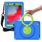 For iPad mini 1/2/3/4/5 EVA + PC Shockproof Tablet Case with Waterproof Frame(Blue) - 1