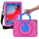 For iPad mini 1/2/3/4/5 EVA + PC Shockproof Tablet Case with Waterproof Frame(Rose Red) - 1