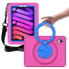 For iPad mini 6 / mini 2024 EVA + PC Shockproof Tablet Case with Waterproof Frame(Rose Red) - 1