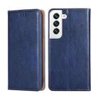 For Samsung Galaxy S23+ 5G Gloss Oil Solid Color Magnetic Leather Phone Case(Blue) - 1