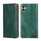 For Samsung Galaxy A04E Gloss Oil Solid Color Magnetic Leather Phone Case(Green) - 1