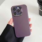 For iPhone 14 Invisible Holder Ultra-thin PC Phone Case(Dark Purple) - 1