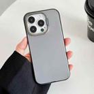 For iPhone 12 mini/13 mini/11 Pro Invisible Holder Ultra-thin PC Phone Case(Transparent Black) - 1