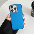 For iPhone 12 mini/13 mini/11 Pro Invisible Holder Ultra-thin PC Phone Case(Transparent Blue) - 1