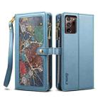 For Samsung Galaxy Note20 Ultra ESEBLE Star Series Lanyard Zipper Wallet RFID Leather Case(Blue) - 1