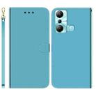 For Infinix Hot 20i Imitated Mirror Surface Leather Phone Case(Blue) - 1