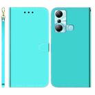 For Infinix Hot 20i Imitated Mirror Surface Leather Phone Case(Mint Green) - 1