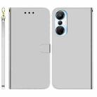 For Infinix Hot 20s Imitated Mirror Surface Leather Phone Case(Silver) - 1