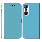 For Infinix Hot 20s Imitated Mirror Surface Leather Phone Case(Blue) - 1