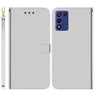 For Realme Q3S / Q3T / 9 SE / 9 5G Speed Imitated Mirror Surface Leather Phone Case(Silver) - 1