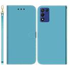 For Realme Q3S / Q3T / 9 SE / 9 5G Speed Imitated Mirror Surface Leather Phone Case(Blue) - 1