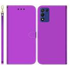 For Realme Q3S / Q3T / 9 SE / 9 5G Speed Imitated Mirror Surface Leather Phone Case(Purple) - 1