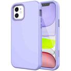 For iPhone XS / X Shockproof PC + TPU Protective Phone Case(Light Purple) - 1