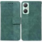 For Infinix Hot 20 5G Geometric Embossed Leather Phone Case(Green) - 1