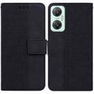 For Infinix Hot 20 5G Geometric Embossed Leather Phone Case(Black) - 1