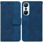 For Infinix Hot 20s Geometric Embossed Leather Phone Case(Blue) - 1