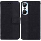 For Infinix Hot 20s Geometric Embossed Leather Phone Case(Black) - 1
