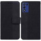 For Realme Q3S / Q3T / 9 SE / 9 5G Speed Geometric Embossed Leather Phone Case(Black) - 1