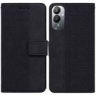 For Tecno Pova 4 Geometric Embossed Leather Phone Case(Black) - 1