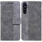 For Tecno Pova Neo 2 Geometric Embossed Leather Phone Case(Grey) - 1