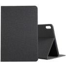 For Huawei Matepad 10.4 Cloth TPU Protective Case with Holder(Black) - 1